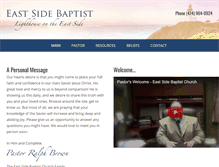 Tablet Screenshot of eastsidebapt.org